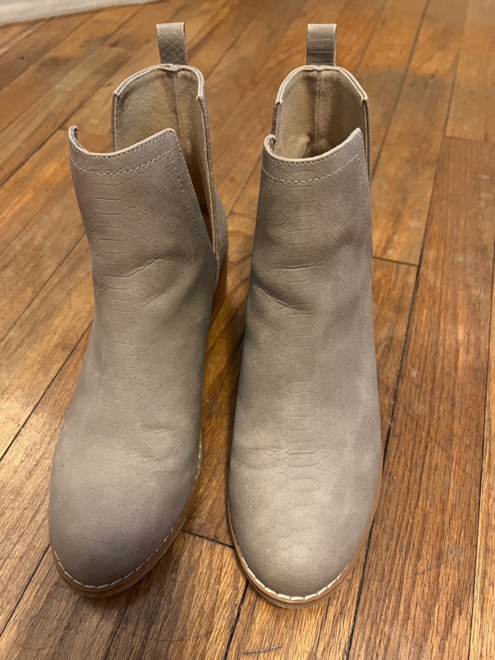 Women's Taupe Ankle Booties - Sleek Everyday Style